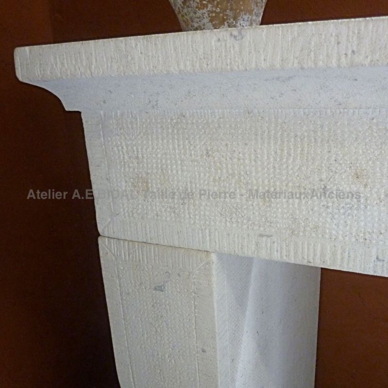Cheminée provençale en pierre de naturelle - Atelier Alain BIDAL (Provence)