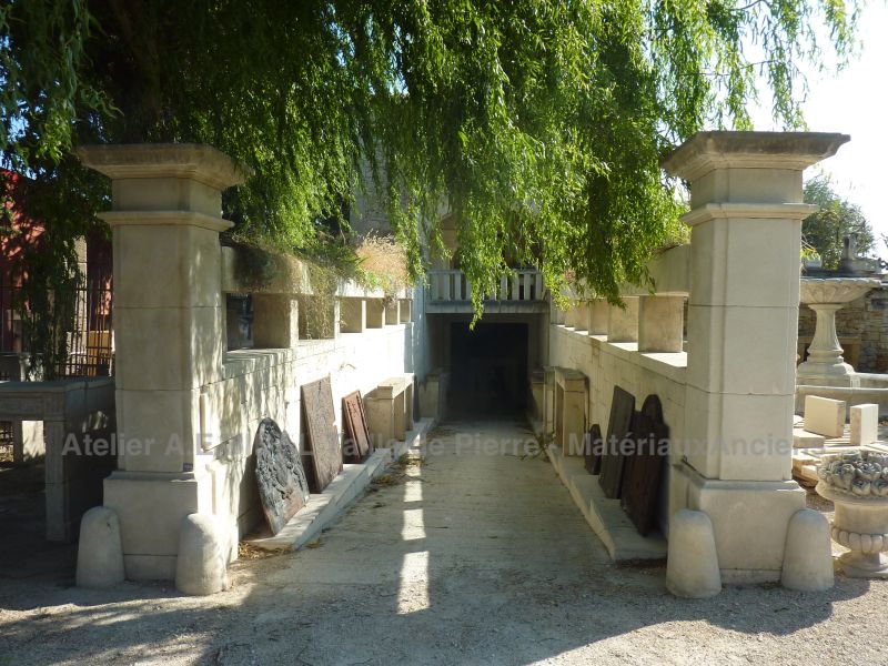 Outdoor use of our set of siz stone pillars