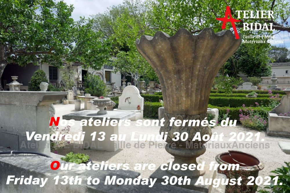 Tailleur de pierre et vendeur de matériaux anciens en Provence : Atelier Alain Bidal