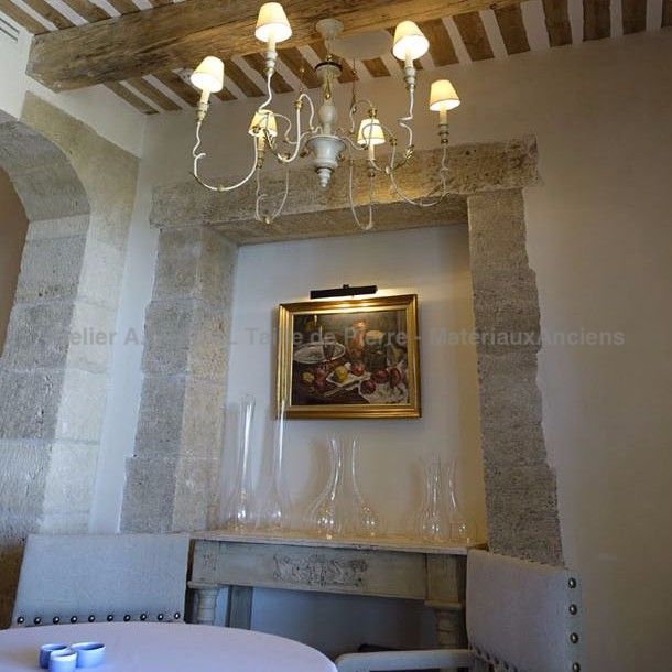 Element of architecture made to fit : Window treatment is also available for door.
