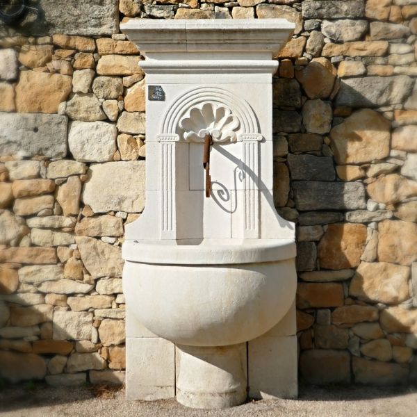 Wall fountain in Avy stone, a lovely element for a great garden decoration !